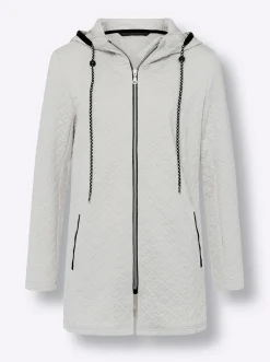 Jacke aus gestepptem Jersey-Jacquard