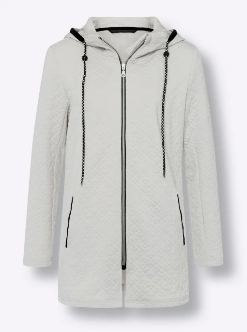 Jacke aus gestepptem Jersey-Jacquard