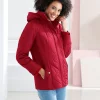 Jacke mit Rippbündchen als Windschutz