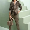 Jacquardstrickjacke mit weitenverstellbarer Kapuze