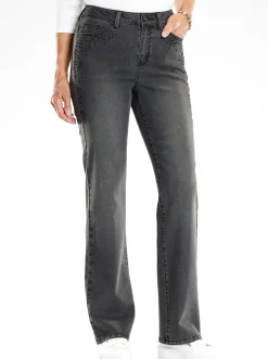 Jeans mit Glitzersteinchen