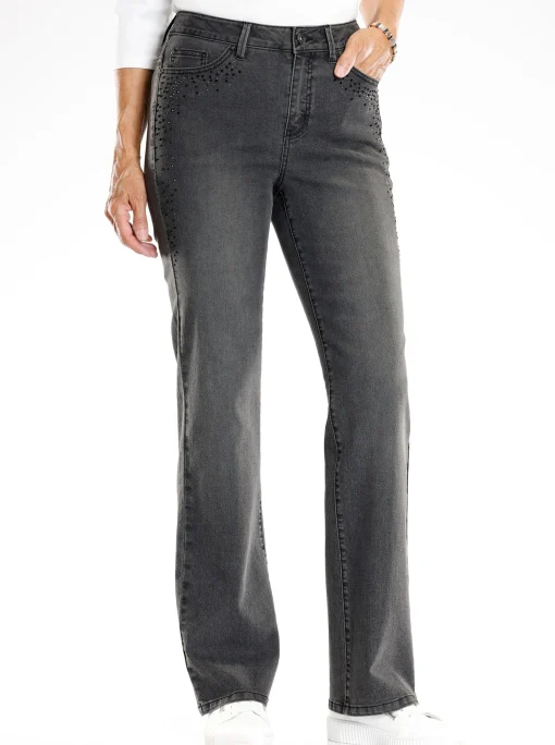 Jeans mit Glitzersteinchen