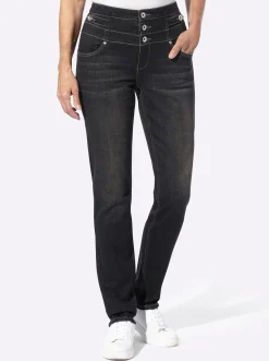 Jeans mit 3-Knopf- und Reißverschluss