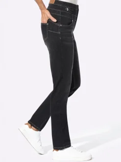 Jeans mit 3-Knopf- und Reißverschluss