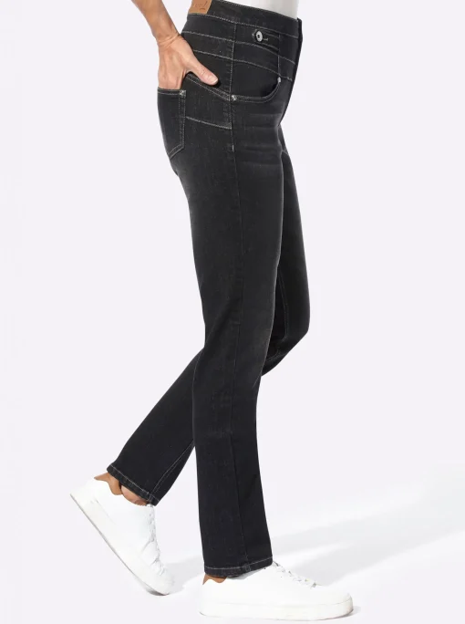 Jeans mit 3-Knopf- und Reißverschluss