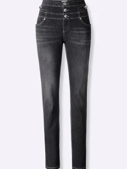 Jeans mit 3-Knopf- und Reißverschluss