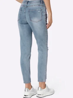 Jeans mit Lettering