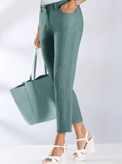 7/8-Jeans mit optisch streckenden Nähten