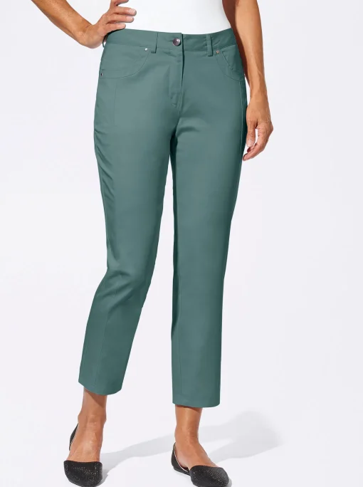 7/8-Jeans mit optisch streckenden Nähten