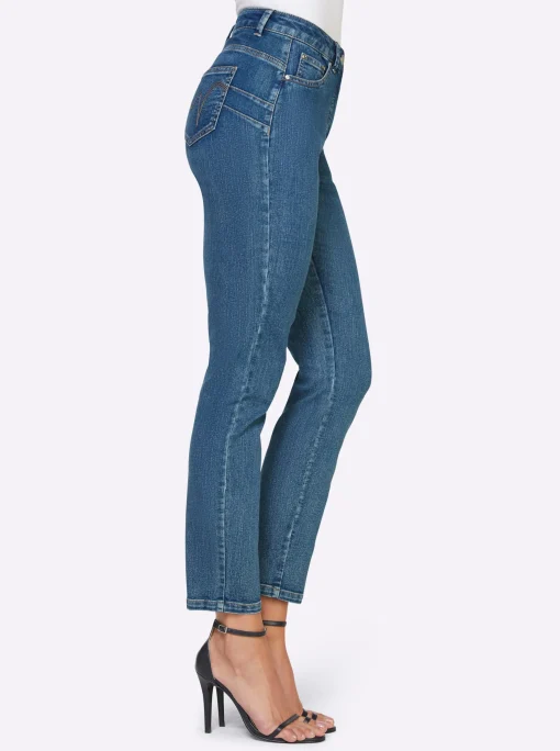7/8-Jeans mit Push-up-Effekt