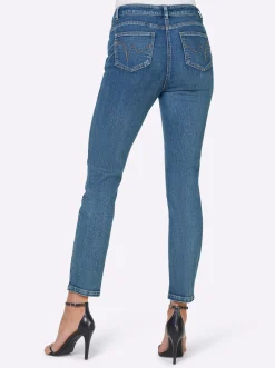 7/8-Jeans mit Push-up-Effekt