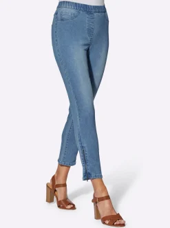 7/8-Jeans mit Reißverschluss am Bein
