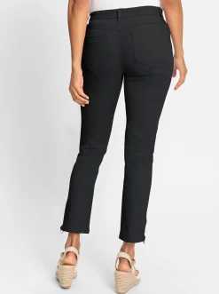 Jeans mit Reißverschluss am Bein