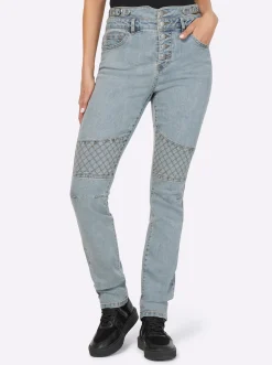 Jeans mit Riegeln