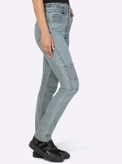 Jeans mit Riegeln