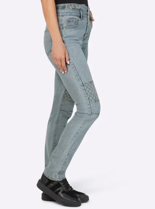 Jeans mit Riegeln