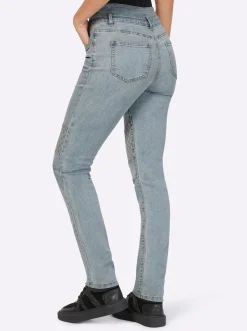 Jeans mit Riegeln