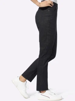 7/8-Jeans mit Rundum-Dehnbund