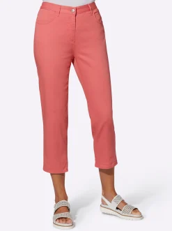 7/8-Jeans mit Schmuckknöpfen