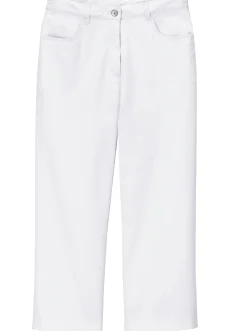 7/8-Jeans mit Schmuckknöpfen