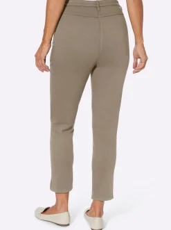 7/8-Jeans mit seitlichen Reißverschlüssen