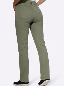 Jeans mit seitlicher Biesenverzierung