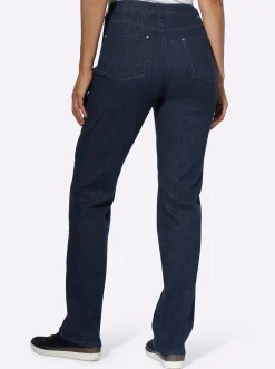 Jeans mit seitlicher Biesenverzierung