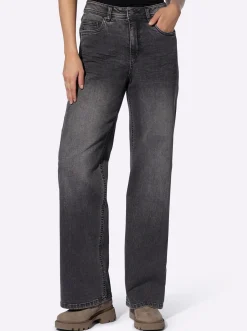 Jeans mit weitem Bein