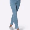Jeans mit Ziernieten seitlich