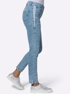 Jeans mit Ziernieten seitlich
