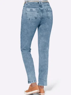 Jeans mit Ziernieten seitlich