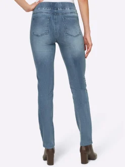 Jeans mit Zierstreifen, seitlich