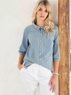Jeansbluse