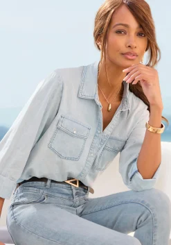 Jeansbluse