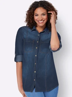 Jeansbluse