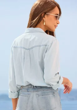 Jeansbluse
