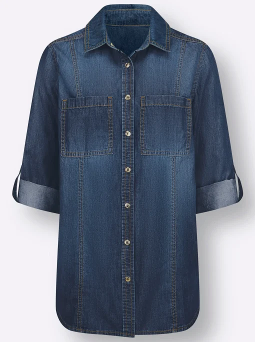 Jeansbluse