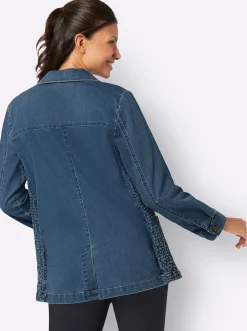 Jeansjacke in Blazerform