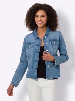 Jeansjacke mit Schößchen