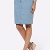 Jeansrock mit Gehschlitz