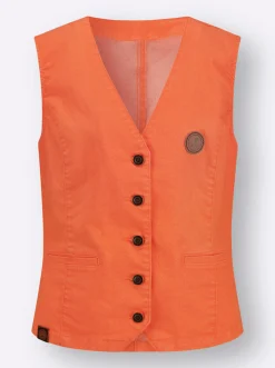 Jeansweste in Stretch-Qualität
