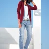 Jerseyblazer aus Baumwolle, ungefüttert