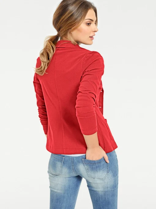 Jerseyblazer aus Baumwolle, ungefüttert