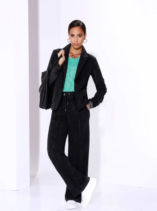 Jerseyblazer im Jacquard-Dessin