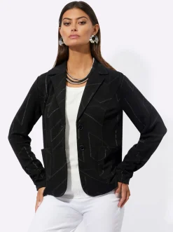 Jerseyblazer im Jacquard-Dessin