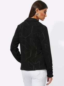 Jerseyblazer im Jacquard-Dessin