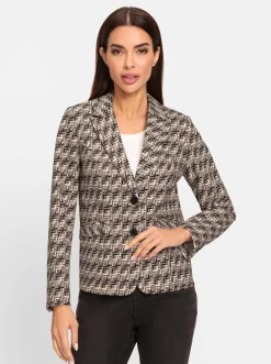 Jerseyblazer mit passformgenauen Nähten