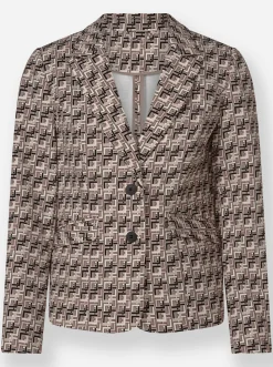 Jerseyblazer mit passformgenauen Nähten