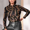 Jersey-Bluse