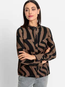 Jersey-Bluse
